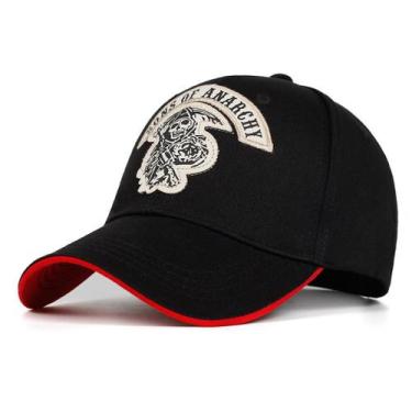 Imagem de Boné de beisebol Skull Sons Anarchy Sports Cap para homens e mulheres 