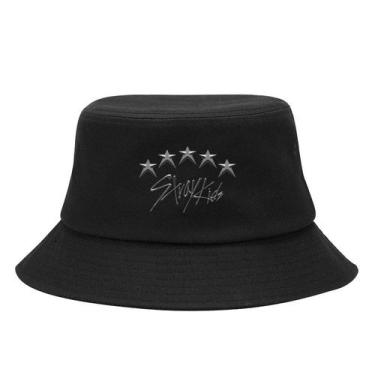 Imagem de Bucket Hat Stray Kids Anime Print Poliéster Unissex 55-58cm - Yiweisai