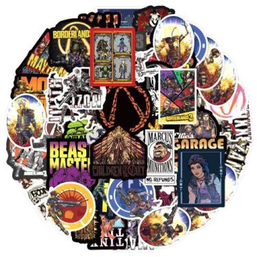 Imagem de Adesivo Borderlands Anime Vinil PVC impermeável 50 unidades - yiweisai