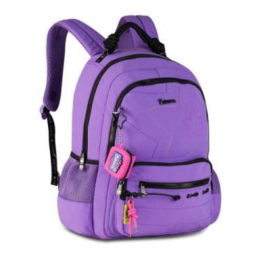 Imagem de Mochila de Costas Oficial Luluca Escolar Juvenil Feminina Grande LU270