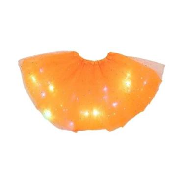 Imagem de Saia De Tule Curta Com Luzes LED Para Mulheres, Mini Tutu Para Fantasi