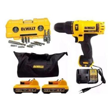 Imagem de Furadeira Parafusadeira 12v Impacto Dcd716 Dewalt + Pontas