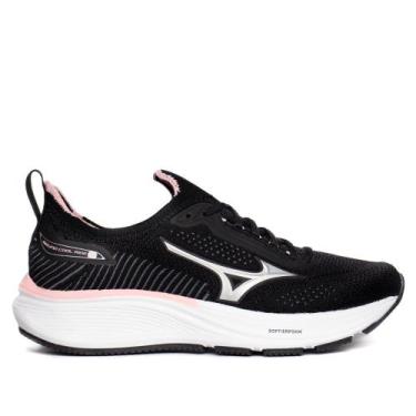 Imagem de Tênis Feminino Mizuno Cool Ride 3 Esportivo Preto/Rosa, Preto, Rosa, 3