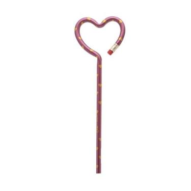 Imagem de Lápis Face HB Com Borracha Decorativo Coração Love MOLIN Rosa Escuro, 