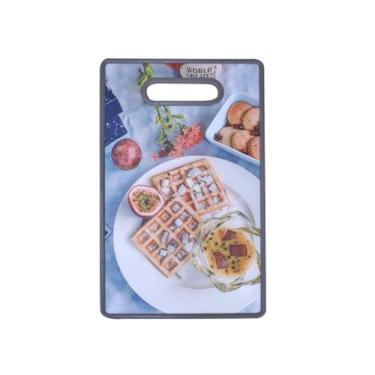 Imagem de Tábua de corte de plastico para cozinha 22,5x37cm - EU QUERO PRESENTEA