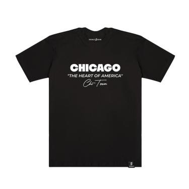 Imagem de Camiseta Chicago Essentials City Preto Originals Brand-Unissex