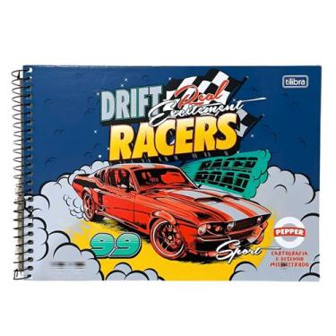Imagem de Caderno Desenho e Cartografia Milimetrado Pepper Feminino/Masculino 80