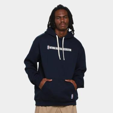 Imagem de Moletom NBA Mitchell & Ness Masculino, Marinho, G