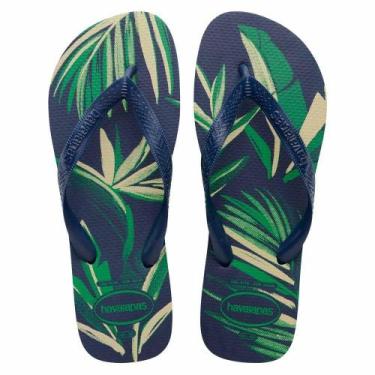 Imagem de Havaianas Top Aloha Chinelo De Dedo Ref. Aloha, Marinho, 41/42