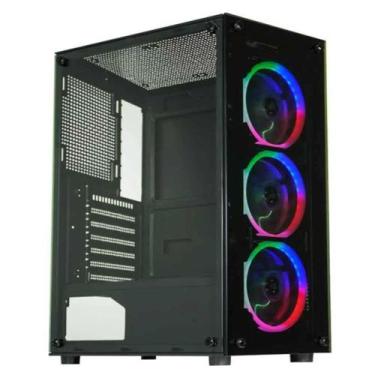 Imagem de Gabinete Kmex Cg-30c5 Atx Mid Tower Lateral De Vidro Temperado Usb 2.0