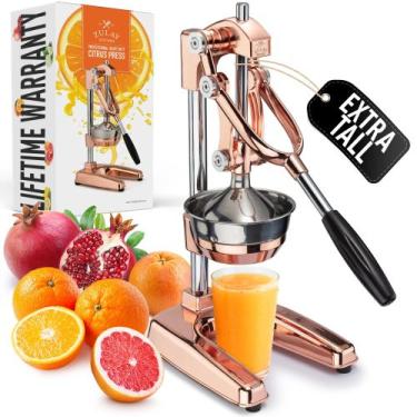 Imagem de Espremedor de Cítricos Zulay Kitchen Extra Alto e Resistente Rose Gold