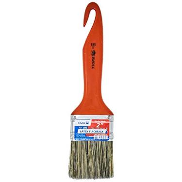 Imagem de Trincha Econômica Media Cerda Gris, Tigre 60695008, Laranja, 2"