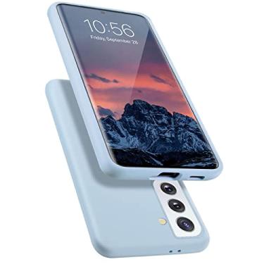 Imagem de E Segoi Projetada para Galaxy S21+ Plus, capa à prova de choque de borracha gel de silicone líquido, almofada de forro de pano de microfibra macia compatível com Galaxy S21 Plus 5G [6,7 polegadas] -