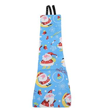 Imagem de GLOGLOW Fraldas de pássaro, estampa de Papai Noel lavável reutilizável, papagaios, fralda, pássaros macios, trajes de voo, para papagaios pequenos, médios e grandes (azul M)