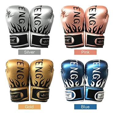 Imagem de Tingpai Luvas de boxe inf l Luvas de treino de boxe inf l Ki Boxing Juvenil Muay ai Luvas de saco de boxe Equipamento de prática de boxe pa saco de soco Saco de boxe Almofadas de boxe de 8 a 14