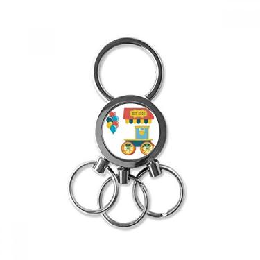 Imagem de Incrível ilustração de cachorro-quente engraçado de parque chaveiro de metal de aço inoxidável chaveiro de carro clipe presente, Multicolorido.