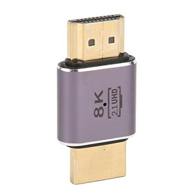 Imagem de Acoplador HDMI 8K, Adaptador HDMI Macho para Macho 2.1 de 48 Gbps Com Indicador, Conector de Cabo de Extensão HDMI 3D 8K para PC, Monitor, Laptop, Projetor