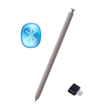Imagem de Generic Caneta Stylus Galaxy S24 Ultra Stylus com Bluetooth para Samsung Galaxy S24 Ultra 5G Stylus de substituição para Samsung Galaxy S24 Ultra S Pen (cinza claro) conversor tipo C