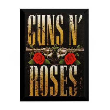 Imagem de Quadro Banda Guns N' Roses Logo Arte Poster Moldurado - Fanarte