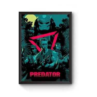 Imagem de Poster Moldurado Filme Predador Quadro - Fanarte
