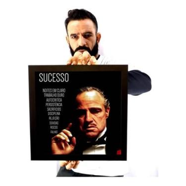 Imagem de Quadro Decoração Motivacional Poderoso Chefão Dom Conselhos - Fanarte