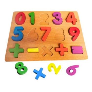 Imagem de Didaticos Aprenda Brincando Cores e Numeros DM Toys Jogo de Encaixar Brinquedo Recreativo Educativo