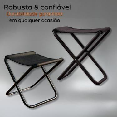Imagem de Banquinho Portatil Dobrável Pesca Passeio Camping 100 Kilos - Brinqlar