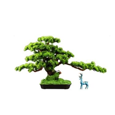 Imagem de Árvores Artificiais Plantas de Vaso Bonsai Artificial com Vaso Ornamentos Decorativos para Sala de Estar Entrada Hotel Plantas Artificiais Bonsai