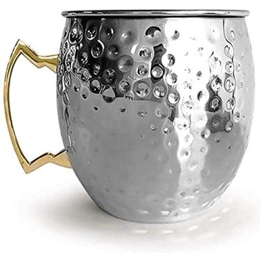 Imagem de YWangQiang Balde de gelo - Balde de gelo com alças de transporte balde de gelo de aço inoxidável escovado com caixa de presente