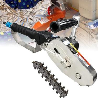 Imagem de HYUIO Máquina de decapagem de papel industrial profissional pneumática de papelão caixa de papelão máquina de decapagem de resíduos ferramenta de corte de borda de papel, Mteeth