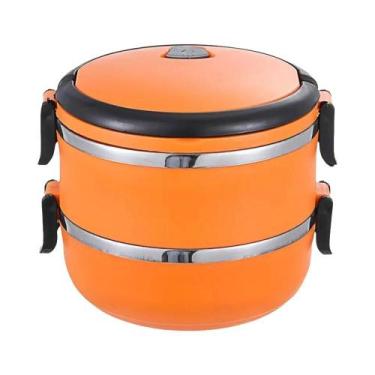 Imagem de Marmita Térmica Anti-derramamento De Aço Inoxidável Com Várias Camadas