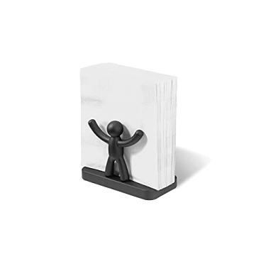 Imagem de Porta Guardanapo Buddy Umbra Preto 15X10,5CM