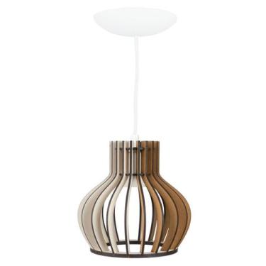 Imagem de Pendente Luminária Circus 15 Madeira Sala Moderno Desmontada - Madelum