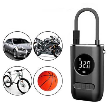 Imagem de Bomba Elétrica Encher Pneu De Carro Moto Bike Digital - Bellator