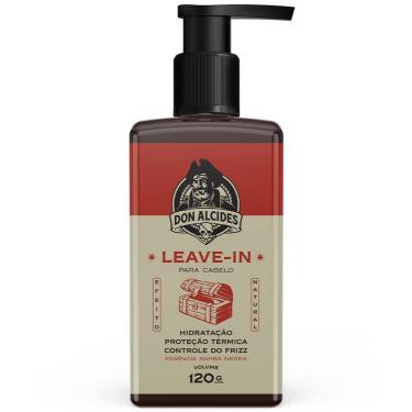 Imagem de Leave-in para Cabelo Barba Negra com Proteção Térmica 120g Don Alcides