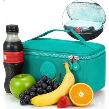 Imagem de Bolsa Térmica Compacta com Forro Laminado e Alça de Mão  Mantém Alimen