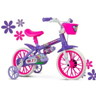 Imagem de Bicicleta Infantil Feminina Aro 12 Lilás  - Violet - Nathor