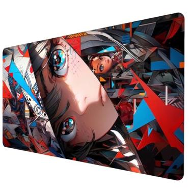 Imagem de Mouse Pad Gamer Speed Extra Grande Desk Pad Profissional Premium com Borda Costurada 100x50 - Anime Idol Doll