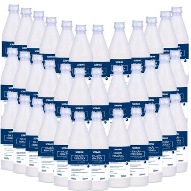 Imagem de Kit 36 Soro Fisiológico Sorimax Farmax 500ml