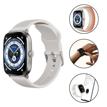 Imagem de Smartwatch Haylou RS5 LS19 com Bluetooth - Prata 150 Modalidades Esportes