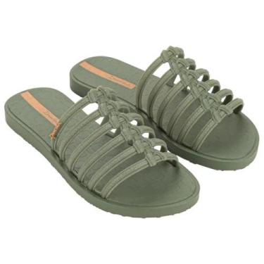 Imagem de Sandalia Ipanema Feminina Unique Slide Confortavel e Estilosa, Verde, 