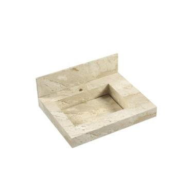 Imagem de Lavatório em Porcelanato para Banheiro 60cm com Cuba Esculpida - Blu