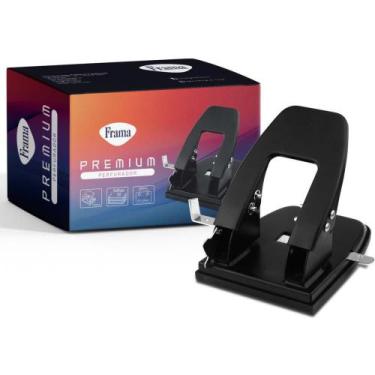 Imagem de Perfurador de Papel Metal Grande Preto para 30 Folhas - Frama