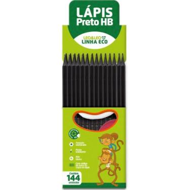 Imagem de Lápis Preto Sextavado ECO HB - Caixa com 144 Unidades - Leonora