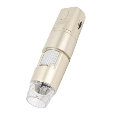 Imagem de Microscópio Digital Sem Fio, Microscópios USB HD Portáteis de Bolso, Câmera de Inspeção de Ampliação de 0 a 1600x, 8 Luzes LED Integradas, Suporte para Android, para PC