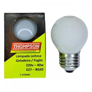 Imagem de Lampada Para Geladeira/Fogao/Lustre Thompson 40Wx220V. Leitosa . / Kit