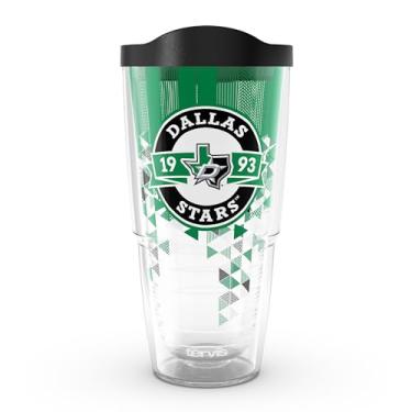 Imagem de Tervis NHL Dallas Stars - Copo de viagem com isolamento térmico de parede dupla Shatter Made in USA mantém as bebidas frias e quentes, 680 g, clássico