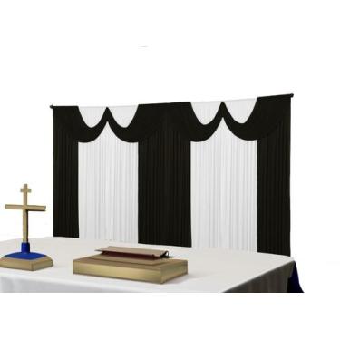 Imagem de Cortina Paris Malha Igreja Festas Eventos 8 metros - Dennis Confecções