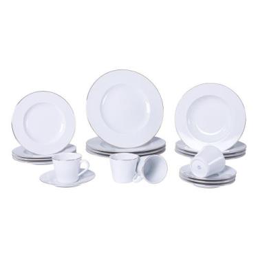 Imagem de Aparelho de Jantar Tramontina Elisa em Porcelana Decorada 20 Peças Jog