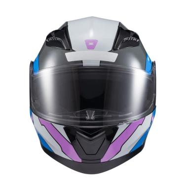 Imagem de Capacete Texx Escamot Gladiator V3 Reisen Azul Rosa Branc 58 [F016]